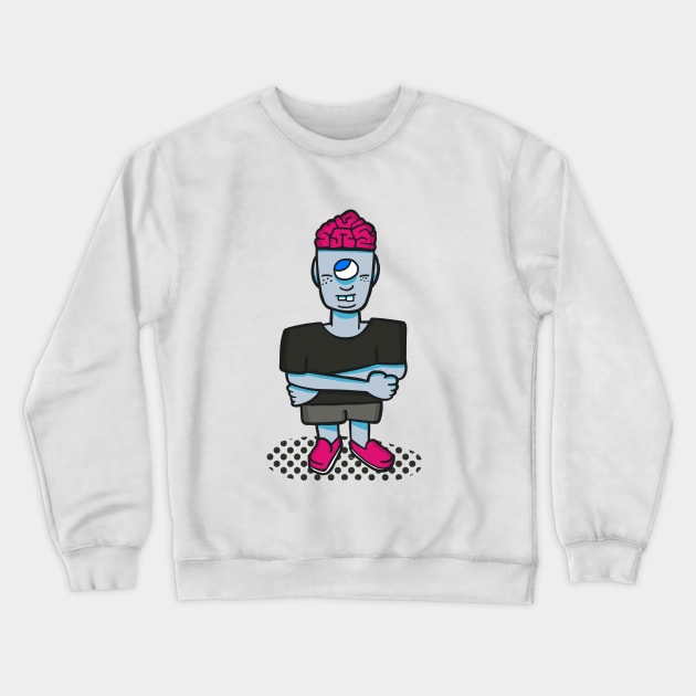 Smart Brains Crewneck Sweatshirt by chawlie